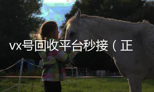 vx号回收平台秒vx回收秒结接（正规高价回收微信号平台）